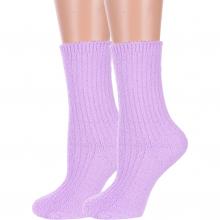 Комплект из 2 пар женских махровых носков Hobby Line СИРЕНЕВЫЕ