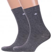 Комплект из 2 пар мужских носков Hobby Line ТЕМНО-СЕРЫЕ