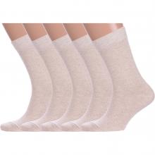 Комплект из 5 пар мужских носков GRAND LINE из льна и хлопка ЛЕН