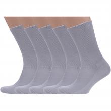 Комплект из 5 пар мужских медицинских носков Dr. Feet (PINGONS) СВЕТЛО-СЕРЫЕ