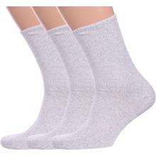 Комплект из 3 пар мужских носков с ослабленной резинкой Альтаир СВЕТЛО-СЕРЫЕ