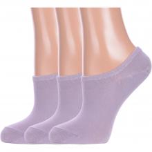Комплект из 3 пар женских ультракоротких носков Hobby Line СЕРЫЕ