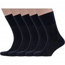 Комплект из 5 пар мужских носков Dr. Feet (PINGONS) из 100% бамбука ЧЕРНЫЕ