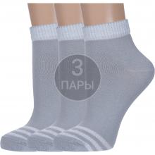 Комплект из 3 пар женских спортивных носков  Красная ветка  СЕРЫЕ