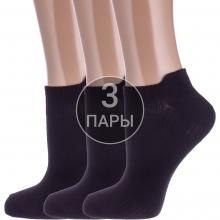 Комплект из 3 пар детских спортивных носков  Красная ветка  ЧЕРНЫЕ