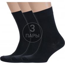Комплект из 3 пар мужских носков Борисоглебский трикотаж ЧЕРНЫЕ