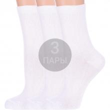 Комплект из 3 пар женских носков PARA socks БЕЛЫЕ