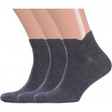 Комплект из 3 пар мужских спортивных носков «Красная ветка» ТЕМНО-СЕРЫЕ
