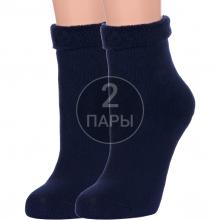 Комплект из 2 пар женских махровых носков PARA socks СИНИЕ