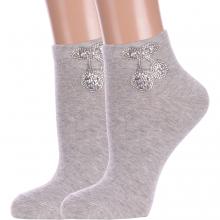 Комплект из 2 пар женских носков Hobby Line СВЕТЛО-СЕРЫЕ