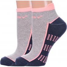 Комплект из 2 пар женских спортивных носков  Красная ветка  СЕРЫЕ