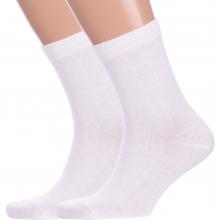 Комплект из 2 пар мужских носков GRAND LINE БЕЛЫЕ