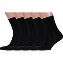 Комплект из 5 пар мужских носков LORENZLine ЧЕРНЫЕ