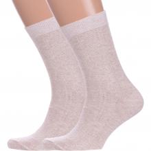 Комплект из 2 пар мужских носков GRAND LINE из хлопка и льна ЛЕН