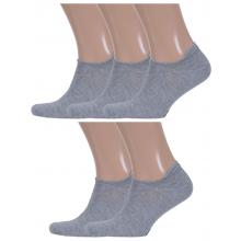 Комплект из 5 пар мужских ультракоротких носков DiWaRi рис. 000, СЕРЫЕ