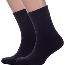 Комплект из 2 пар мужских теплых носков Hobby Line ЧЕРНЫЕ