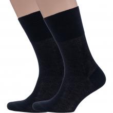 Комплект из 2 пар мужских медицинских носков Dr. Feet (PINGONS) из 100% бамбука ЧЕРНЫЕ