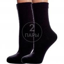 Комплект из 2 пар женских полушерстяных носков PARA socks ЧЕРНЫЕ
