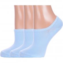 Комплект из 3 пар женских ультракоротких носков Hobby Line ГОЛУБЫЕ