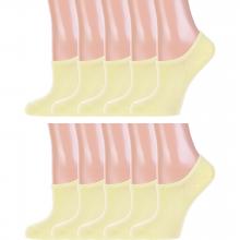 Комплект из 10 пар женских ультракоротких носков Hobby Line САЛАТОВЫЕ