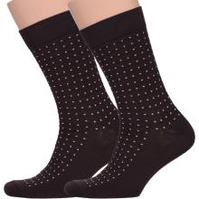 Комплект из 2 пар мужских носков ТМ NIKITAI  Нева-Сокс  CHARLOTTE, коричневые