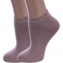 Комплект из 2 пар женских махровых носков RuSocks (Орудьевский трикотаж) БЕЖЕВЫЕ МЕЛАНЖ