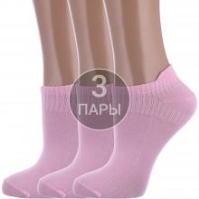 Комплект из 3 пар детских спортивных носков  Красная ветка  РОЗОВЫЕ