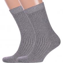 Комплект из 2 пар мужских теплых носков Hobby Line СЕРЫЕ