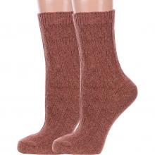 Комплект из 2 пар женских теплых носков Hobby Line КОРИЧНЕВЫЕ