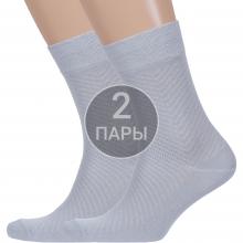 Комплект из 2 пар мужских носков  Борисоглебский трикотаж  СЕРЫЕ