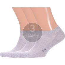 Комплект из 3 пар мужских спортивных носков  Красная ветка  СЕРЫЕ