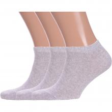 Комплект из 3 пар мужских носков GRAND LINE СВЕТЛО-СЕРЫЕ