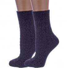Комплект из 2 пар женских полушерстяных носков RuSocks (Орудьевский трикотаж) ТЕМНО-СИНИЕ